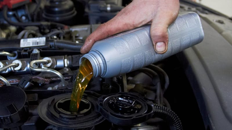 Engine oil refilling