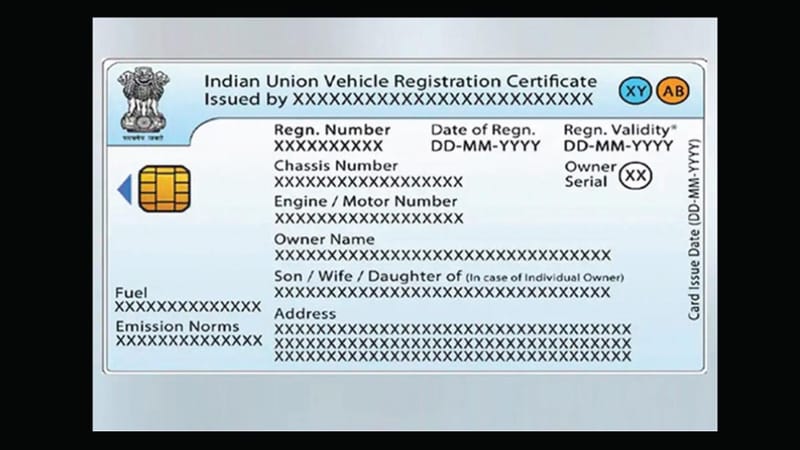 Illustration depicting a registration certificate