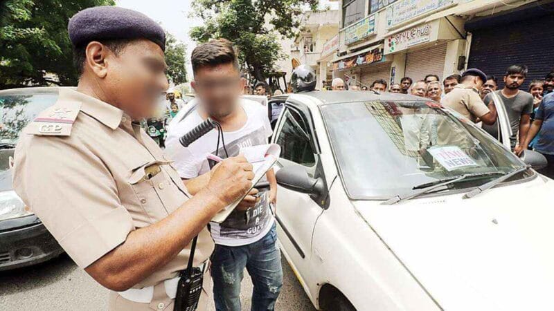 Driving Without a Licence Challan in Bangalore