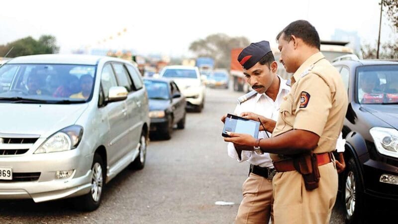 Driving without PUC Challan
