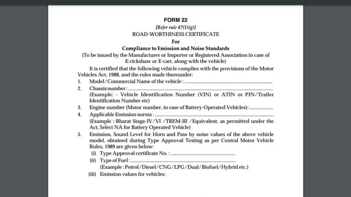 Form 22