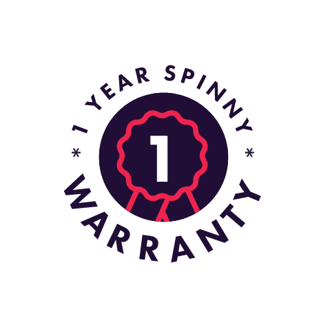 1-year spinny <br /> warranty